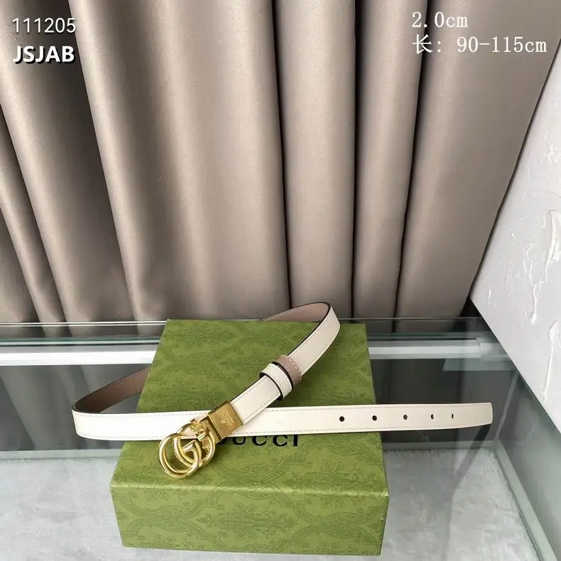 Gucci Belt 20mm 90-115cm 8L01